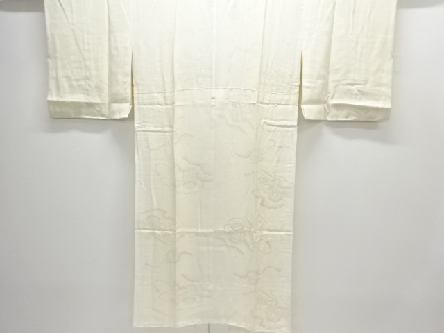 貝桶模様織り出し単衣長襦袢